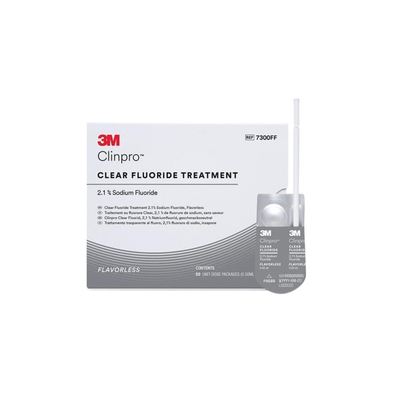 3M™ Clinpro™ Clear Fluoride Treatment Flavorless - 50 Pcs