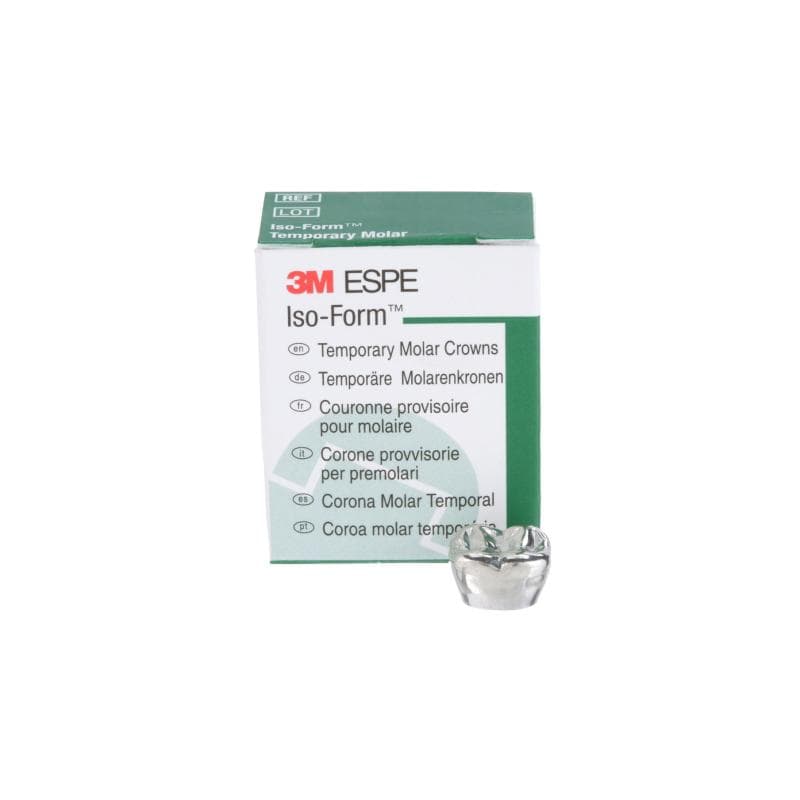 3M™ Iso-Form™ Temporary Molar Crowns L75 Lower Left Second Molar 5 Crowns
